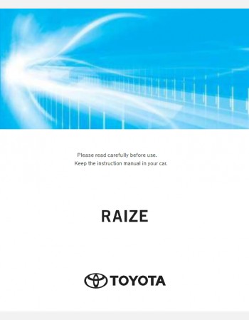 toyota raize hyrid 2024-2025 owners manual